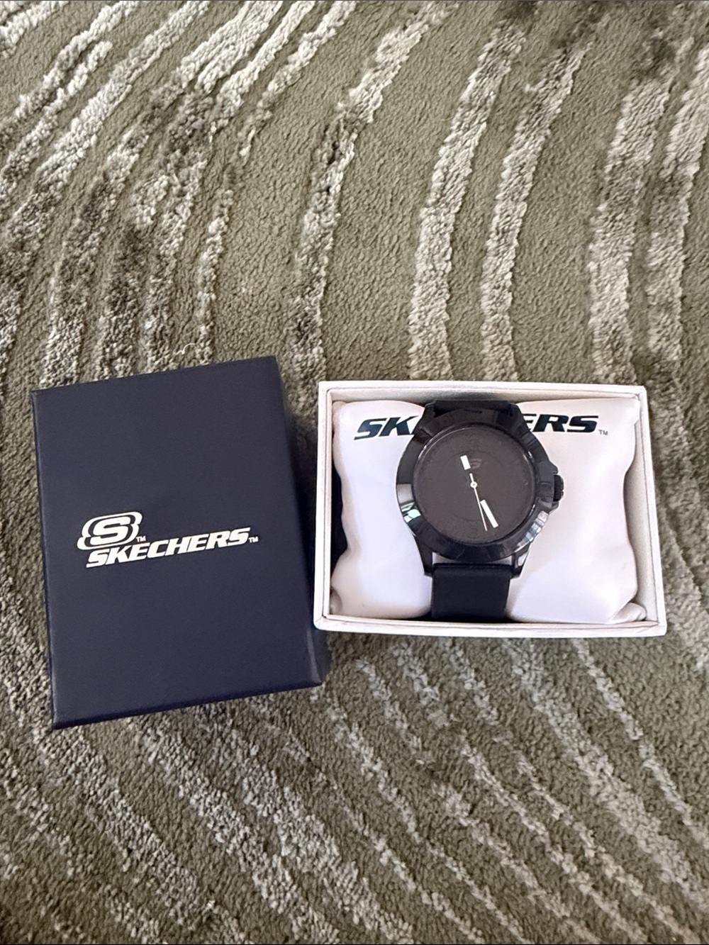 Skechers Black Sport Strap Watch with Matte Case